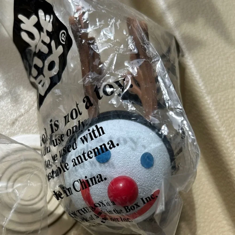 RARE Car 🚘 Antenna covers by Jack in the Box 2005 Snowman ⛄️ Reindeer 🦌 NYE 🎉